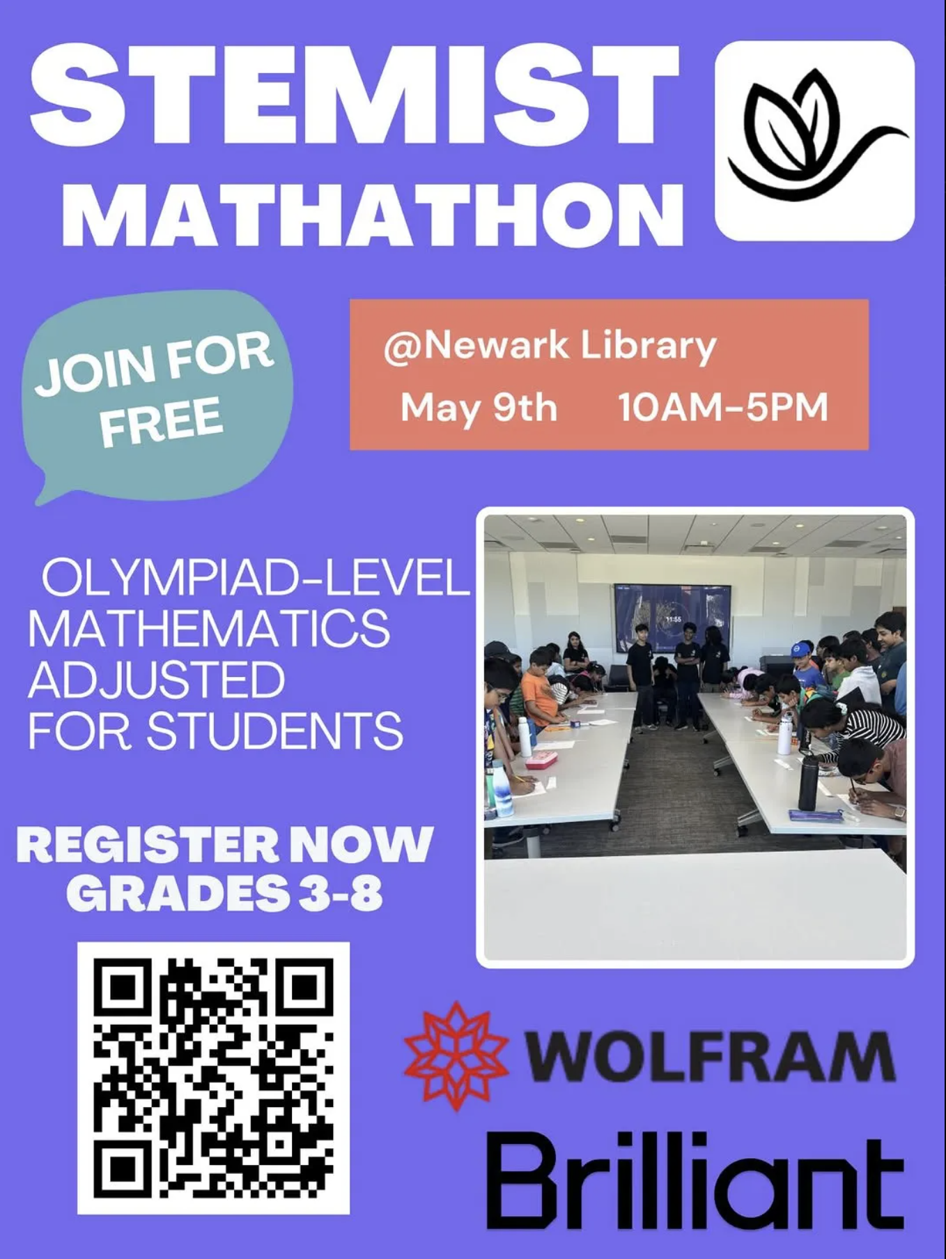 Second STEMist Mathathon - May 9th, Newark Library